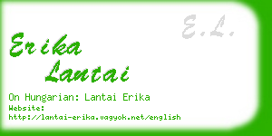 erika lantai business card